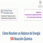 Cómo resolver un balance de energía sin reacción química