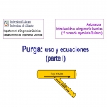 Purga: uso y ecuaciones (parte I)