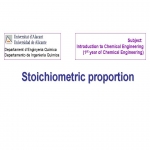 Stoichiometric proportion