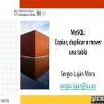 MySQL: Copiar, duplicar o mover una tabla