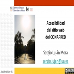 Accesibilidad del sitio web del CONAPRED